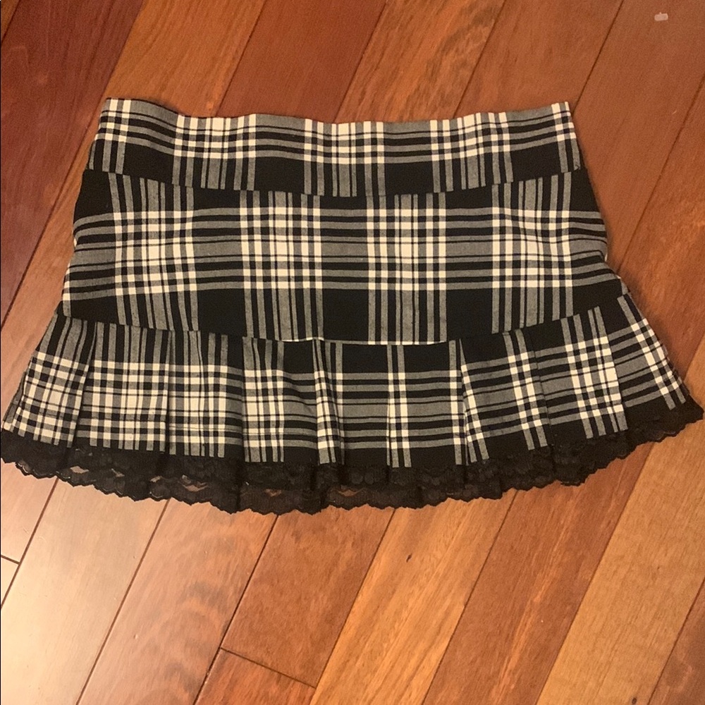 Plaid mini Skirt